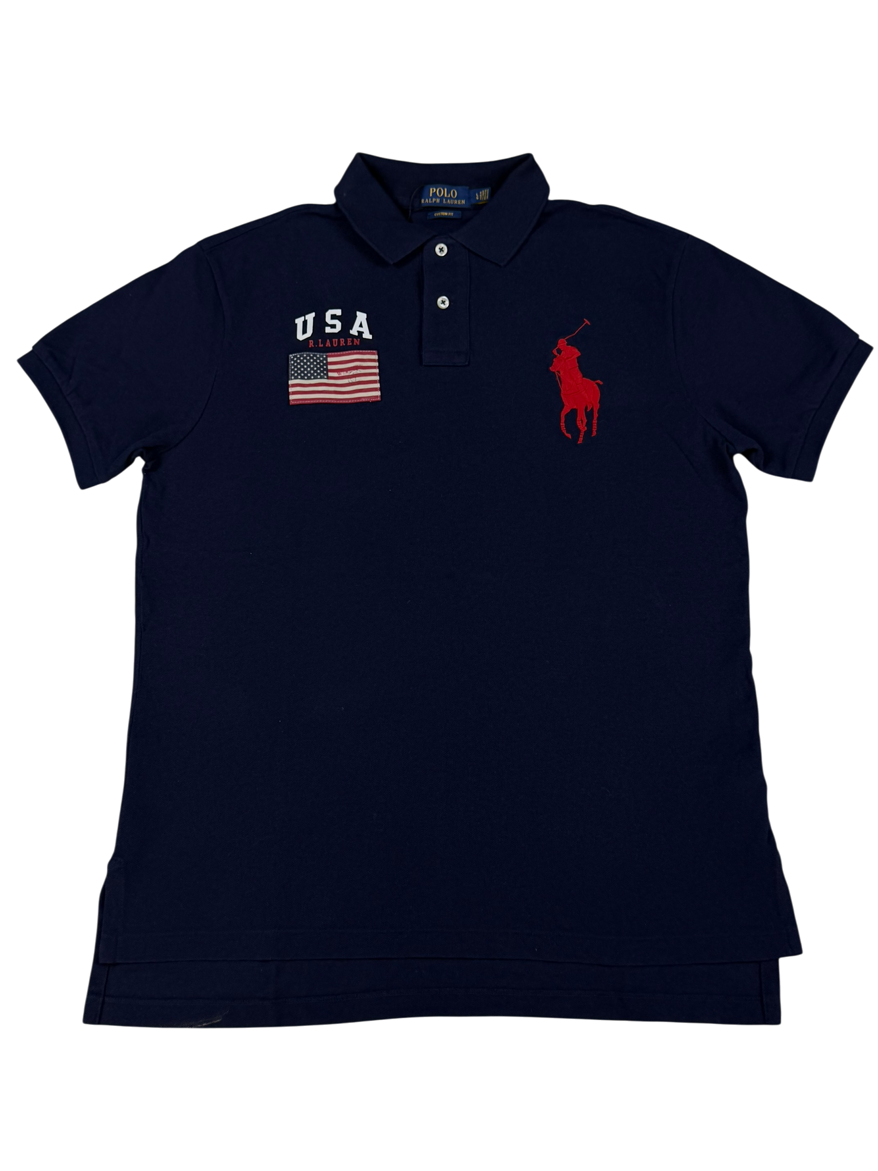 Ralph Lauren Big Pony USA Polo Shirt (L)
