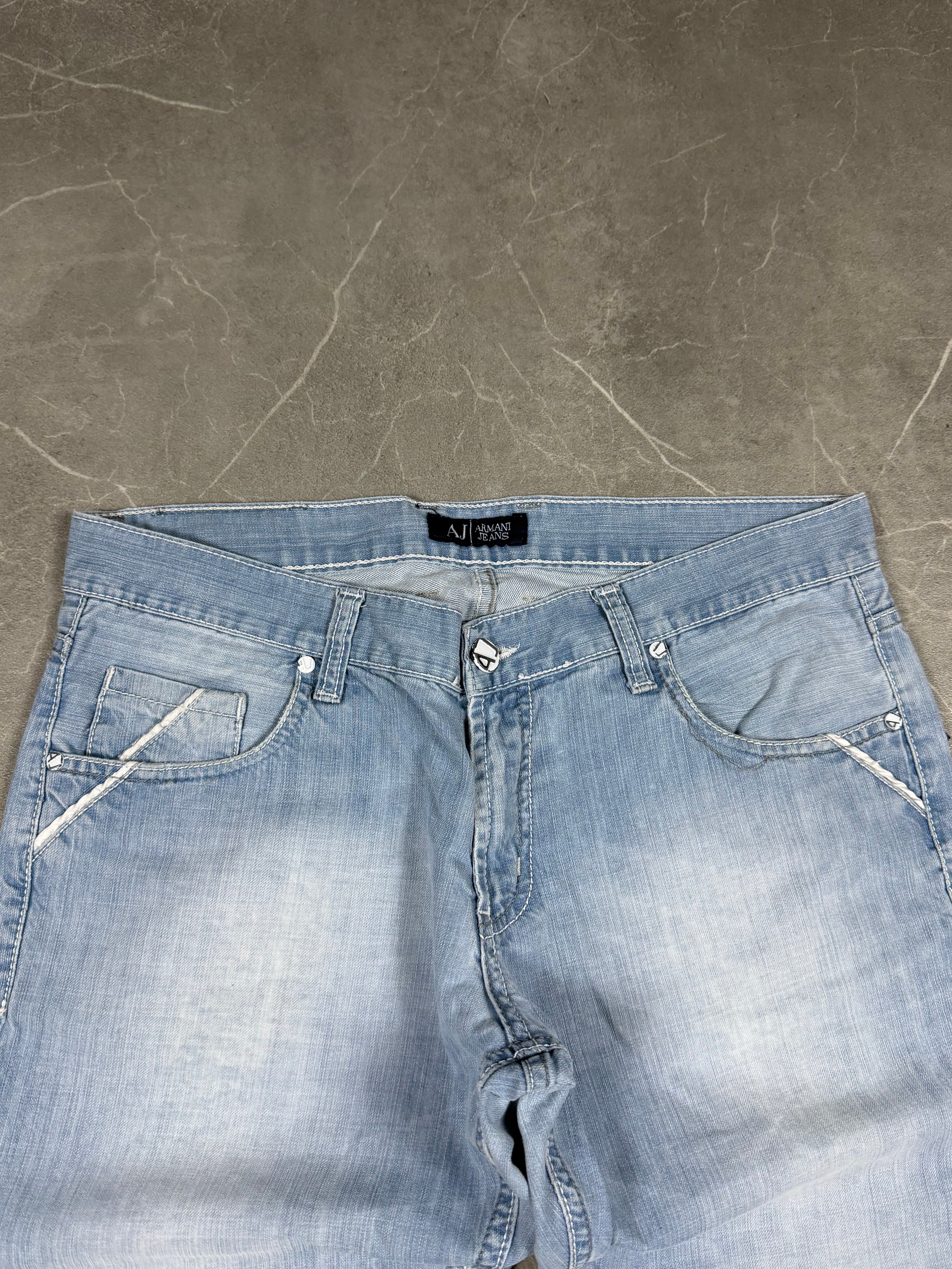 Vintage Armani Logo Jeans (L)