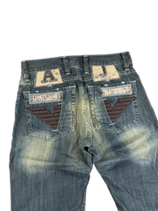 Armani vintage Big Logo Bootcut Jeans (XS)