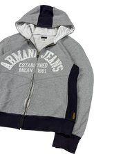 Armani Vintage Big Logo Zip Hoodie (S)