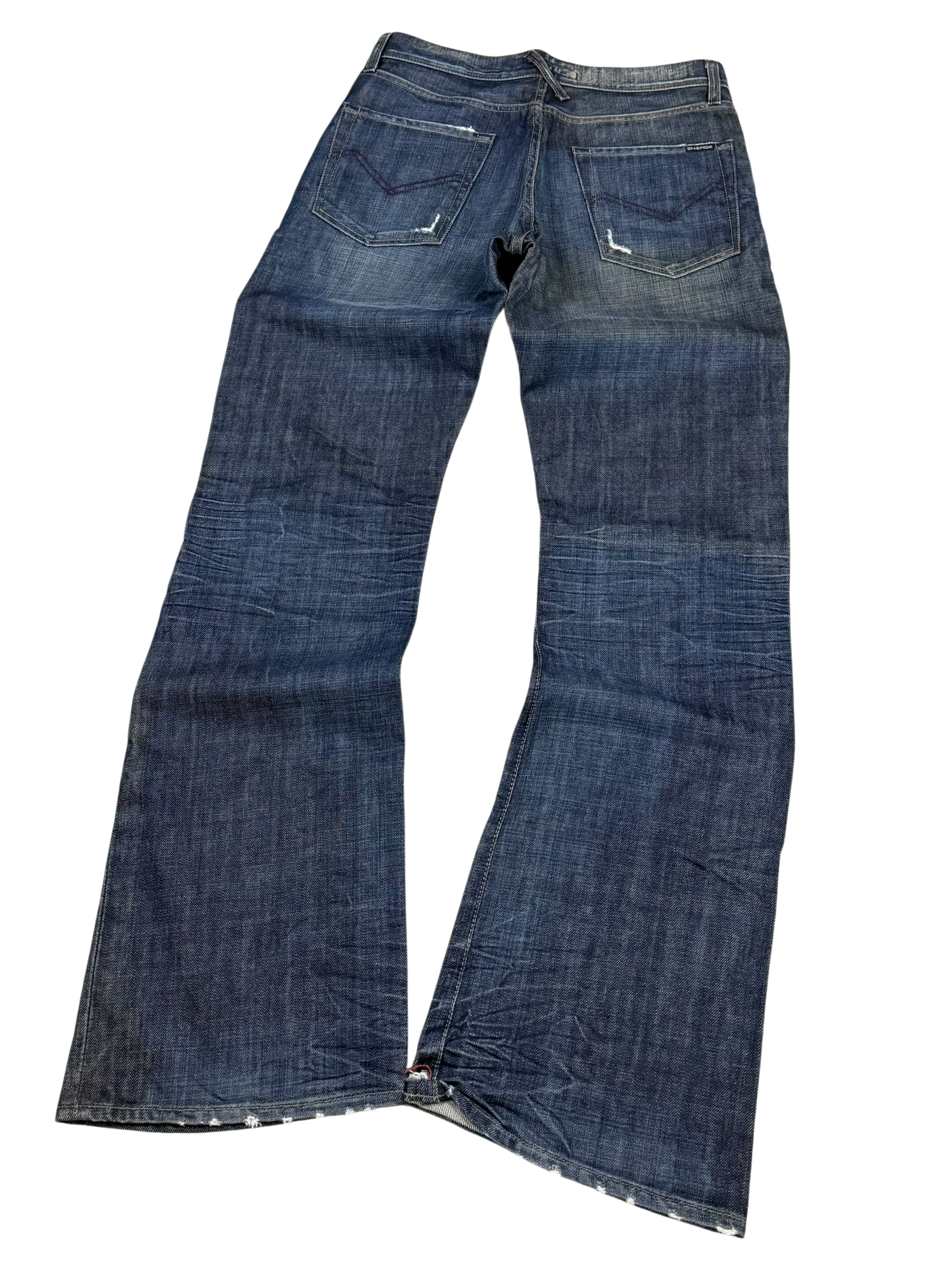 Vintage Washed Bootcut Jeans (S-M)