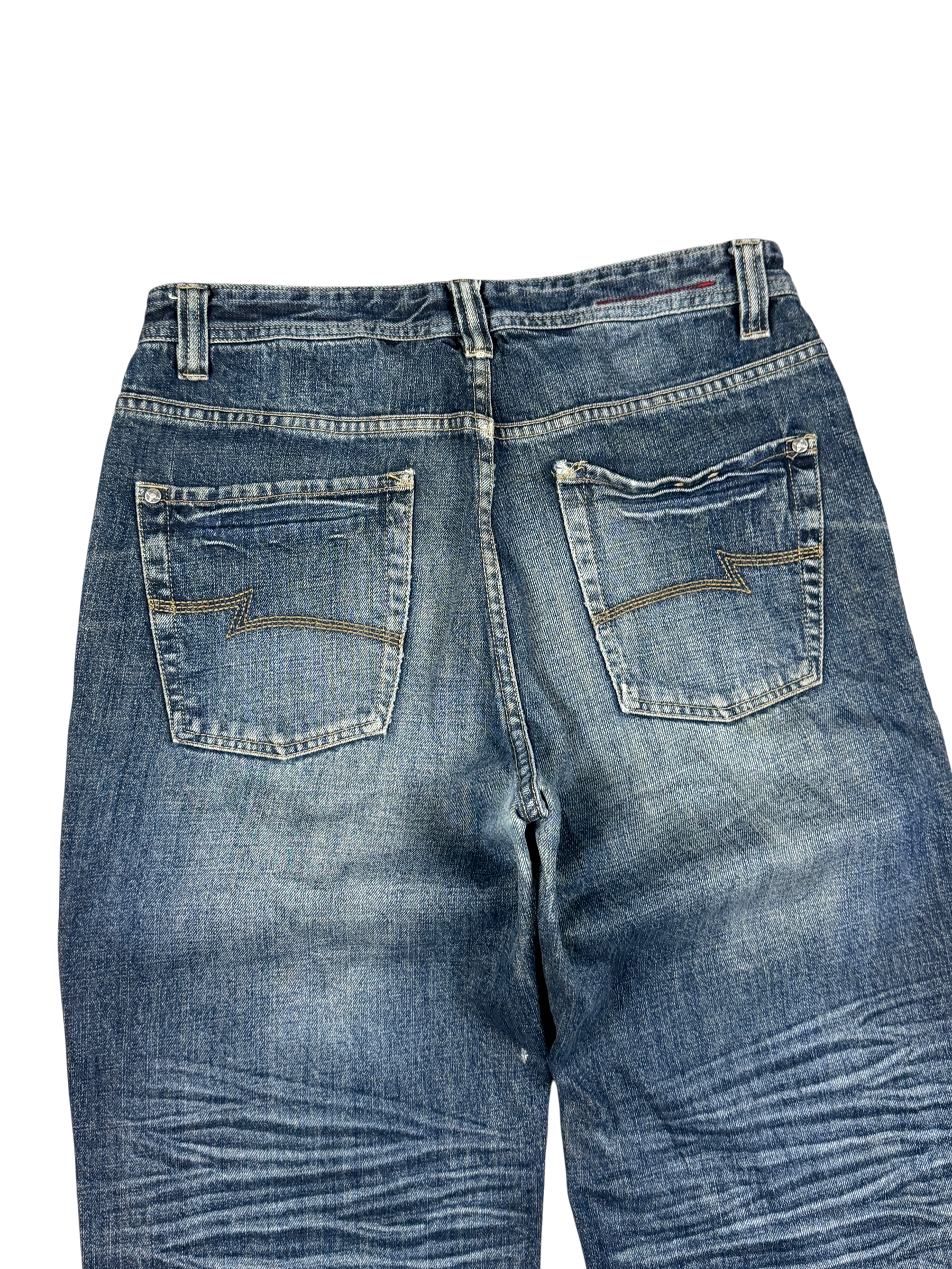 Crazy Washed Bootcut Jeans (M)