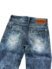 Crazy Washed Straight Jeans (XS)