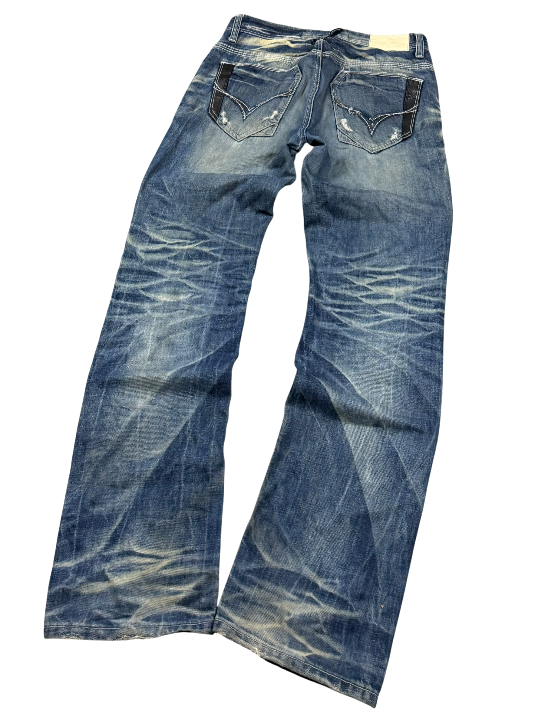 Ultra Washed Straight-Fit Jeans (S-M)