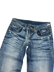 Crazy washed Bootcut Jeans (S)
