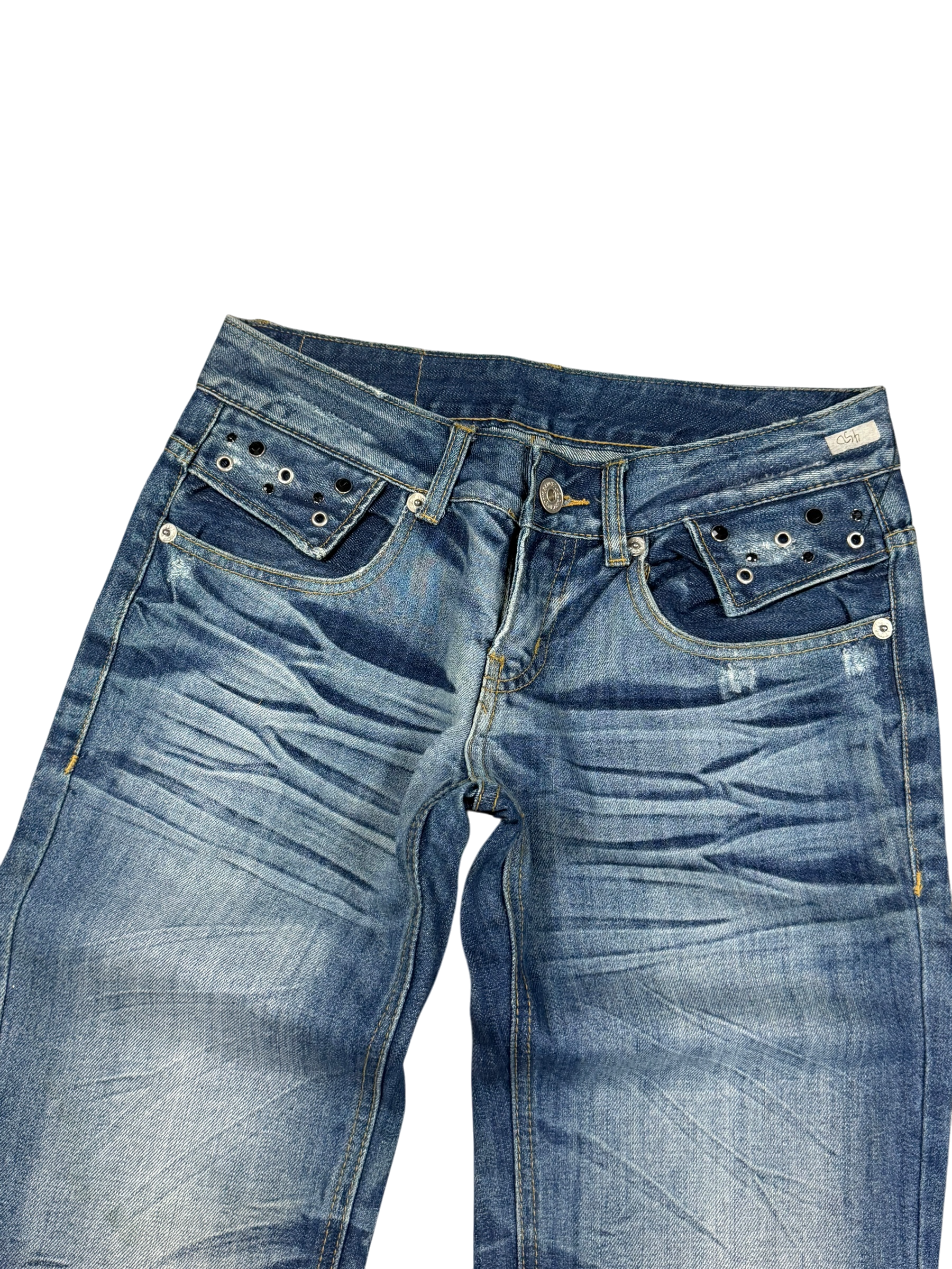 Crazy washed Bootcut Jeans (S)