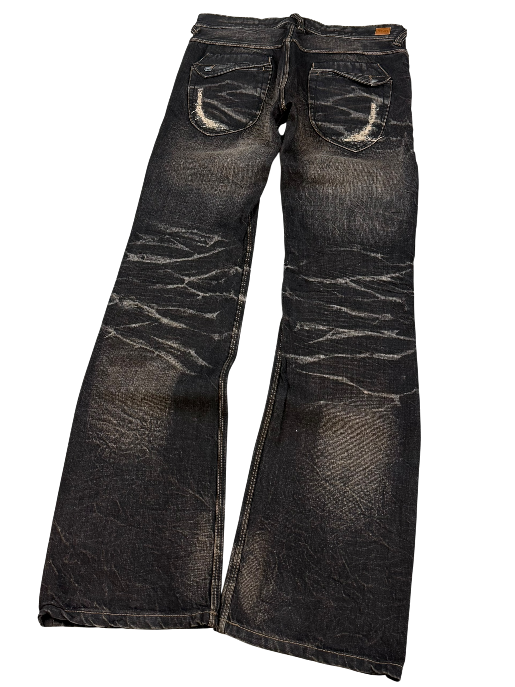 Crazy washed Bootcut Jeans (L)