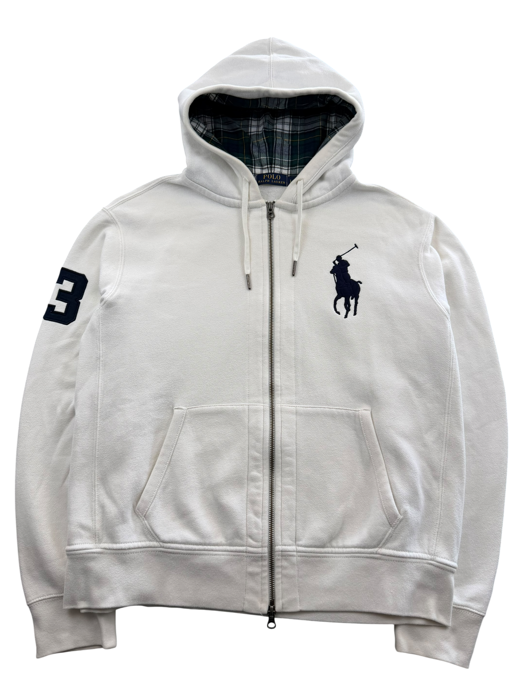 Ralph Lauren checked Hood Zip Hoodie (M)