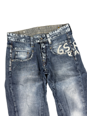 G-Star vintage washed bootcut jeans (S)