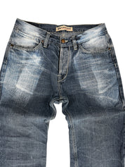 Vintage Washed Straight-Fit Jeans (S)