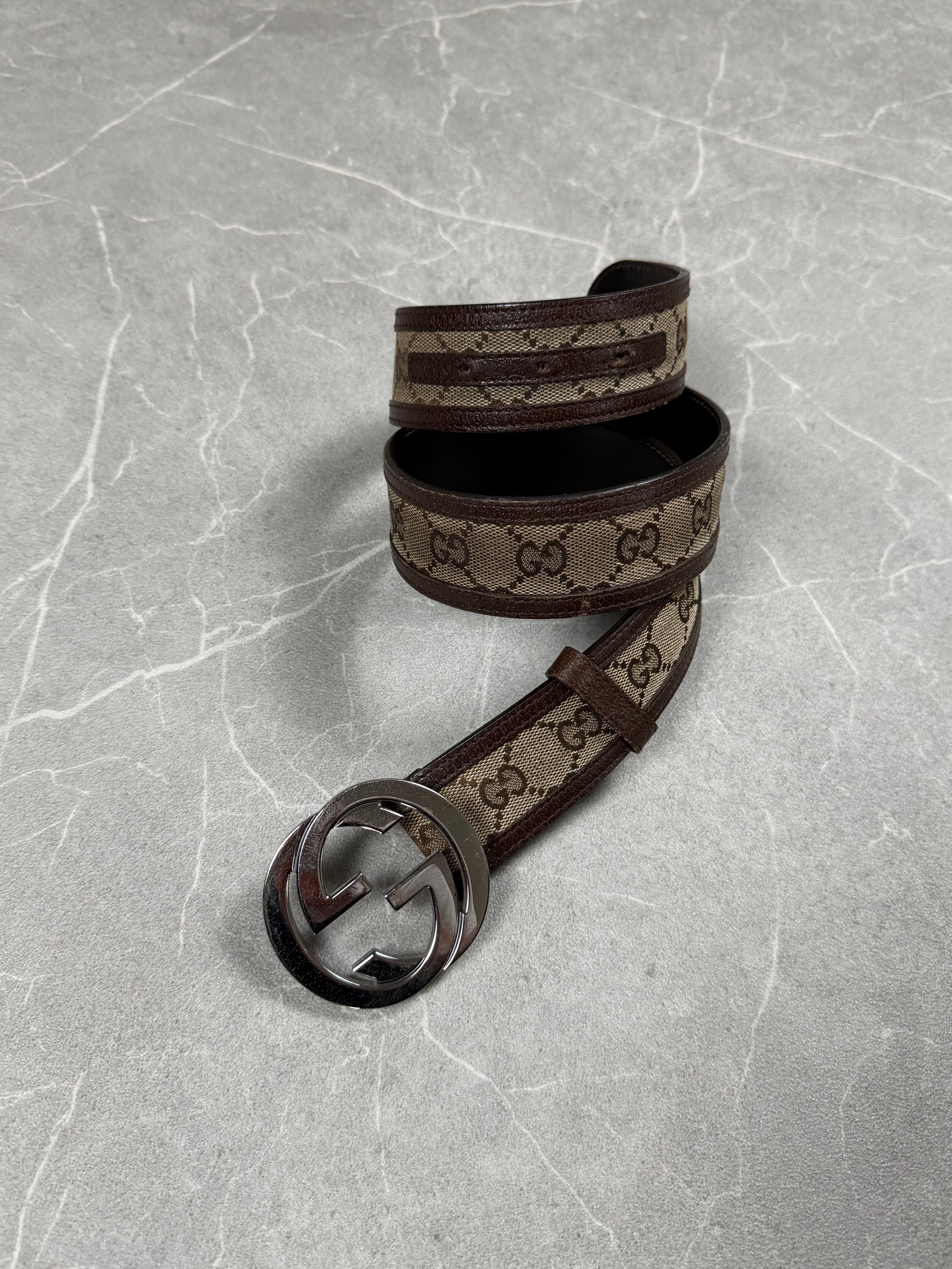 Gucci GG Monogramm Belt (90cm)