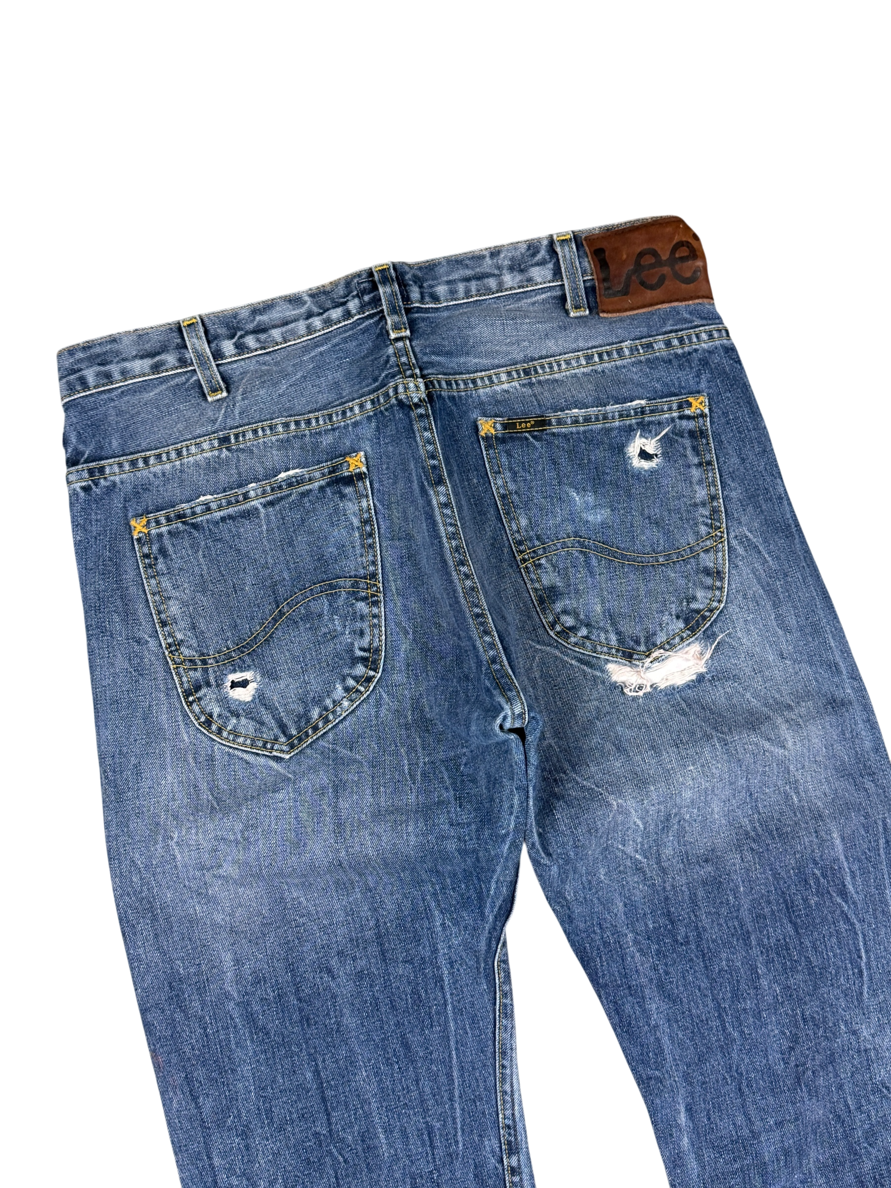 Vintage washed Straight Jeans (L)