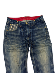 Crazy Washed Straight/Bootleg Jeans (M)