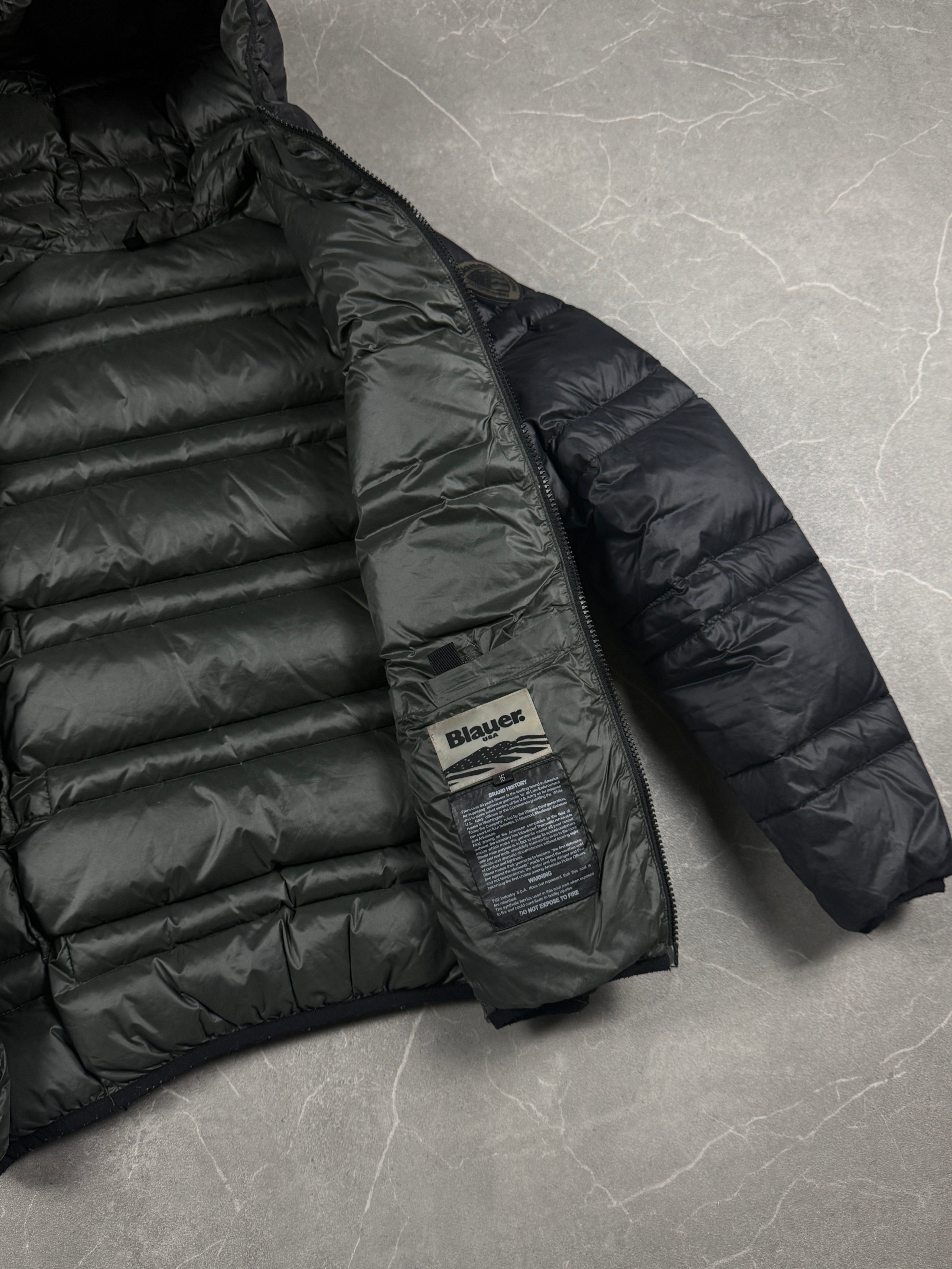 Blauer Puffer Jacke (S)