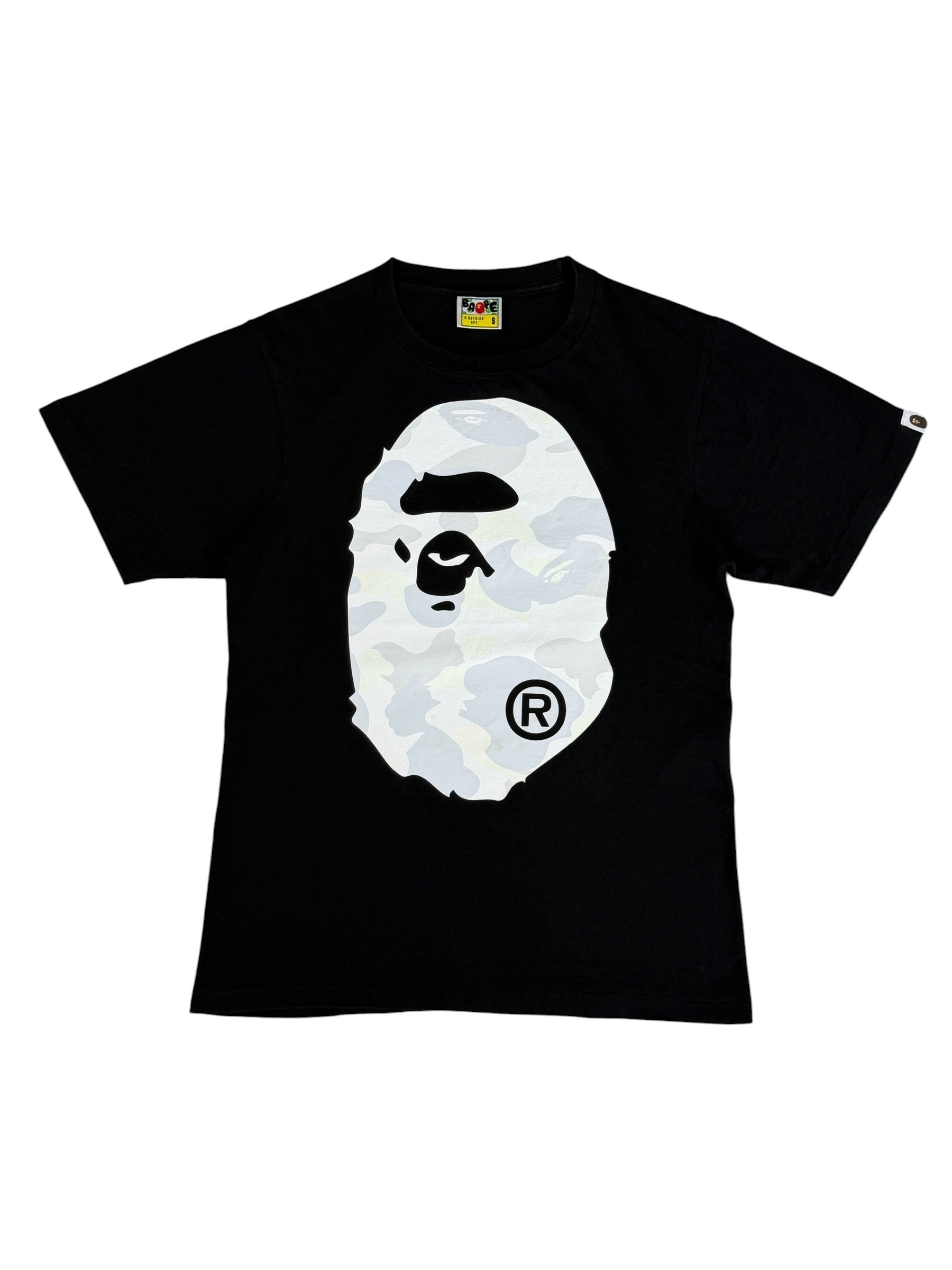 Bape camo Big ape head „Glow in the dark“ Tshirt (S)