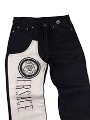 Versace vintage Big Logo Straight Jeans (XS)