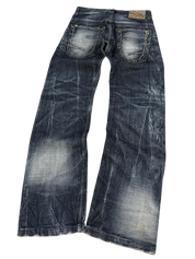 Crazy washed bootcut jeans (XS-S)