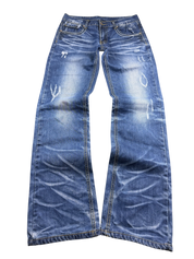 Crazy washed Straight Jeans (S)