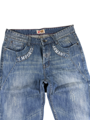 Armani vintage washed Big Logo Bootcut Jeans (L)
