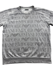 Armani All Over Logo Sweater (L)