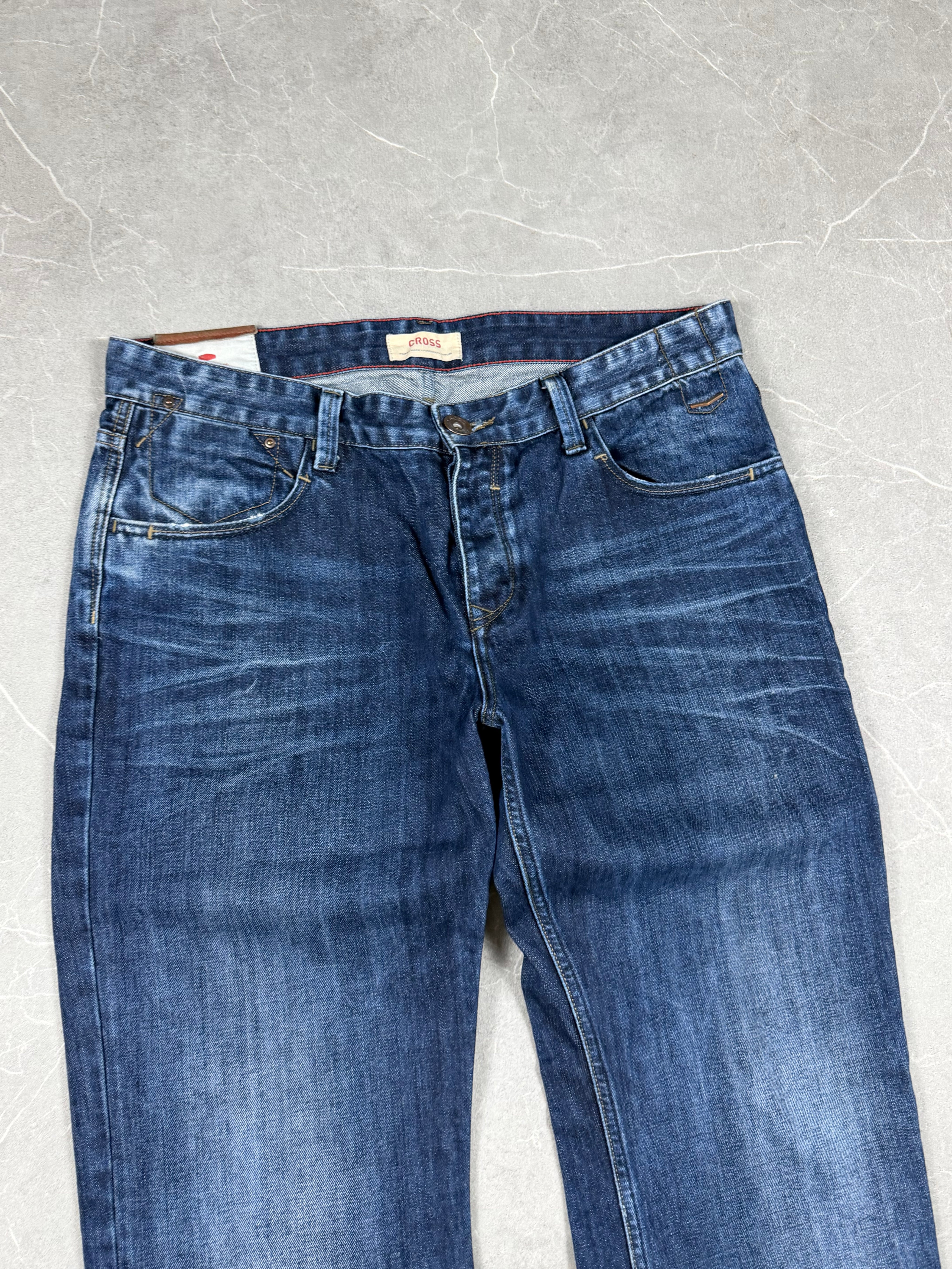 Vintage Washed Straight Jeans (XL)