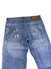 Dolce Gabbana vintage Big Logo Bootcut Jeans (L)