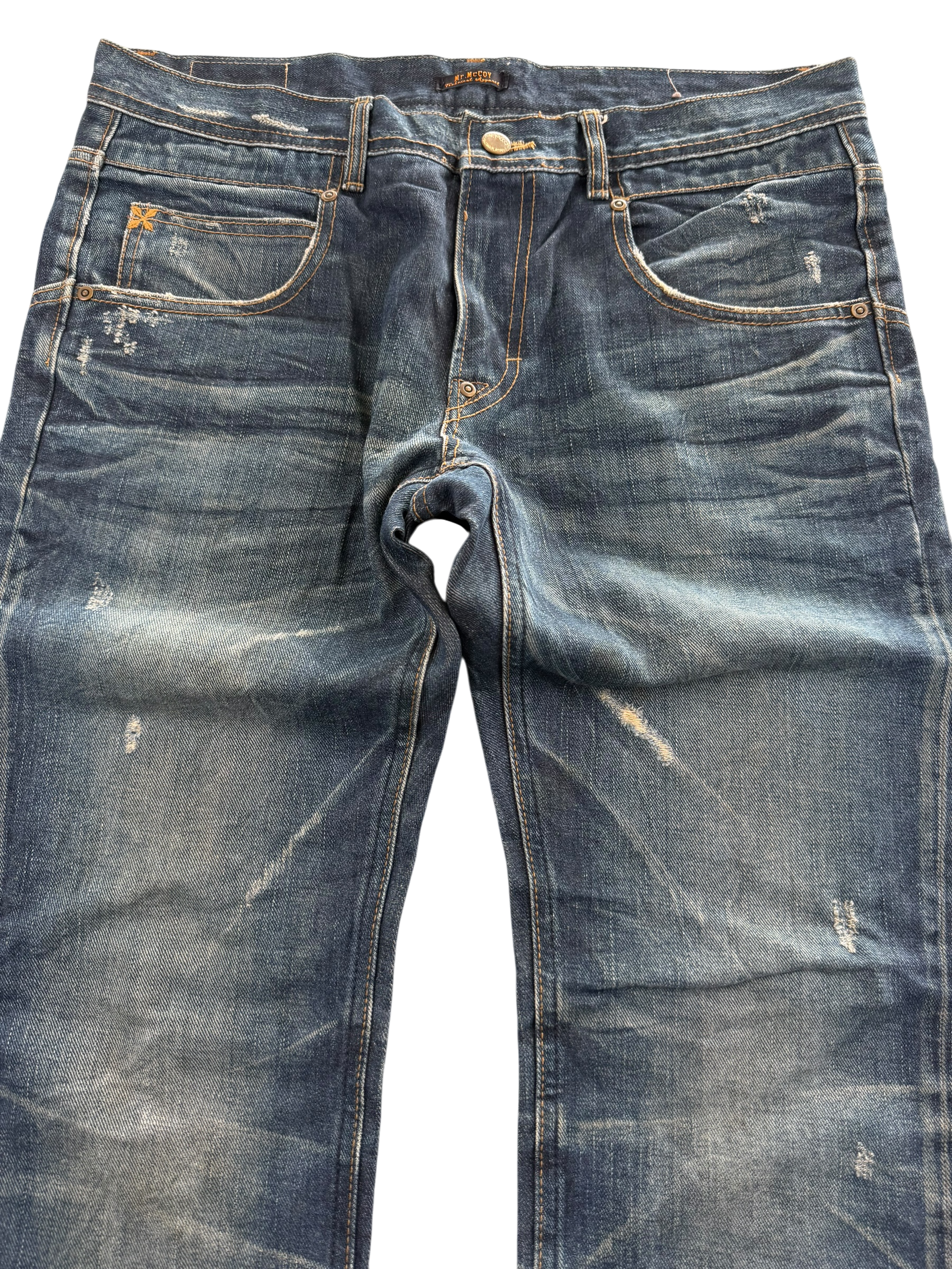 Washed Vintage Straight Jeans (M-L)