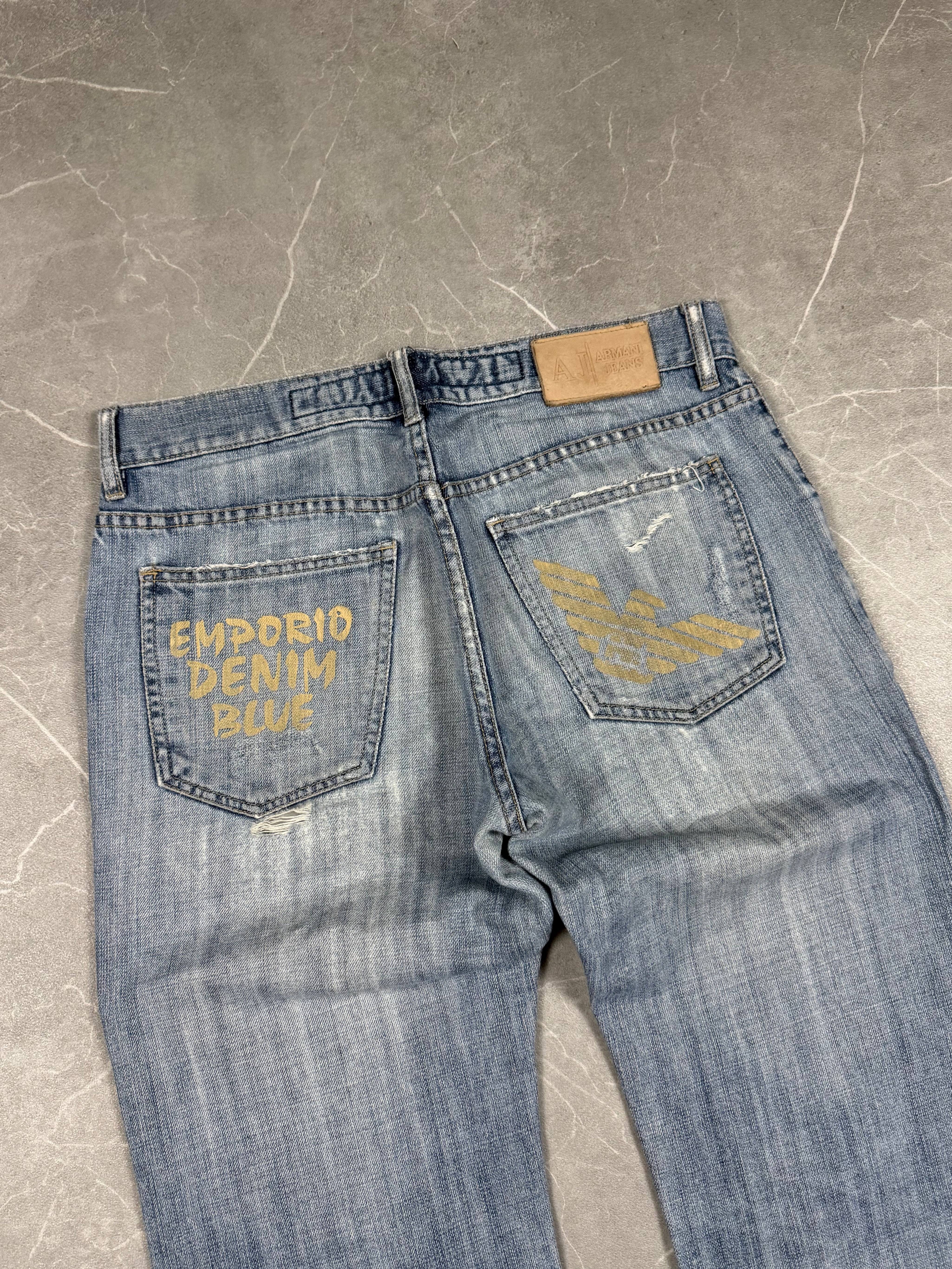 Armani Big Logo Jeans (S-M)