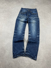 Vintage washed slim/straight jeans (XS-S)