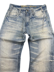 Washed Bootcut Jeans (XS-S)