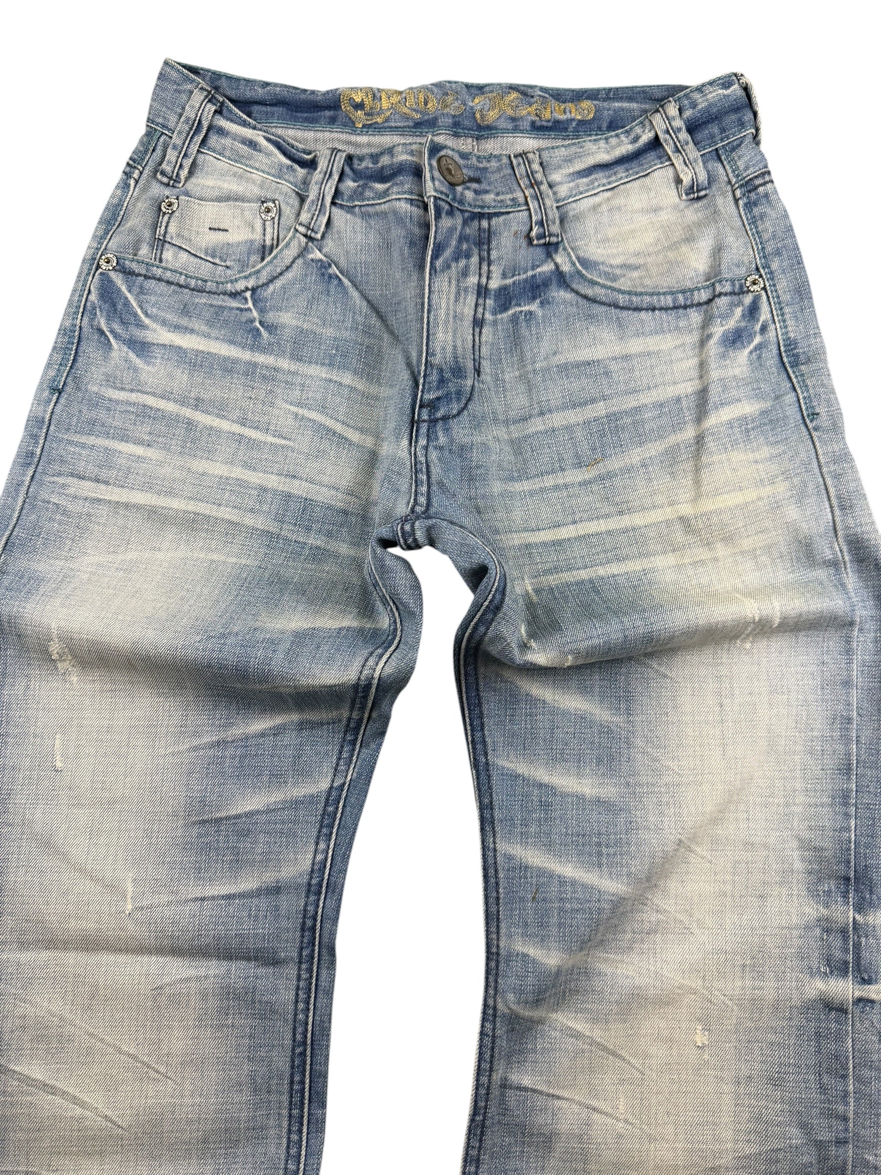 Washed Bootcut Jeans (XS-S)