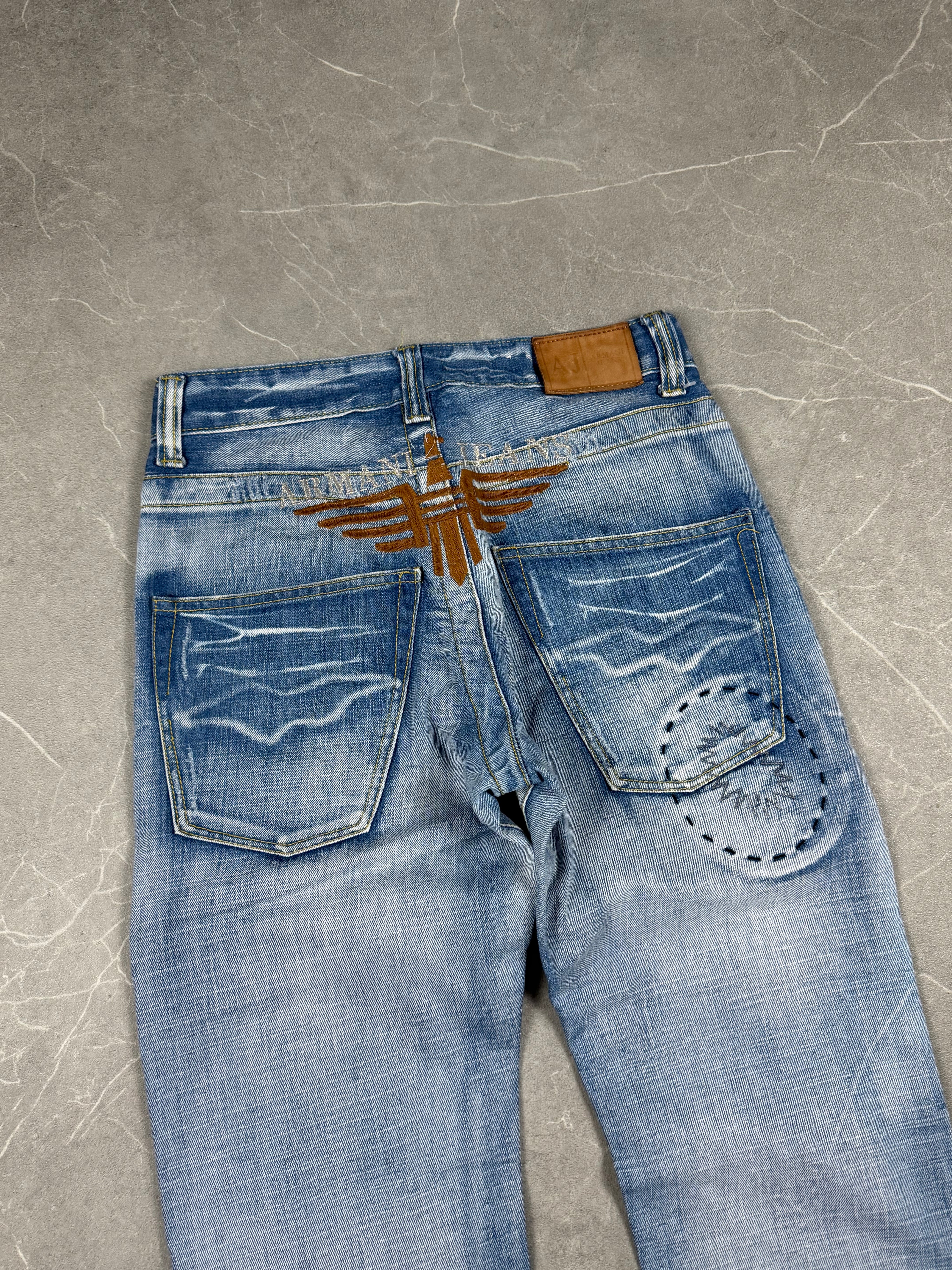 Armani washed Big Logo Jeans (S)