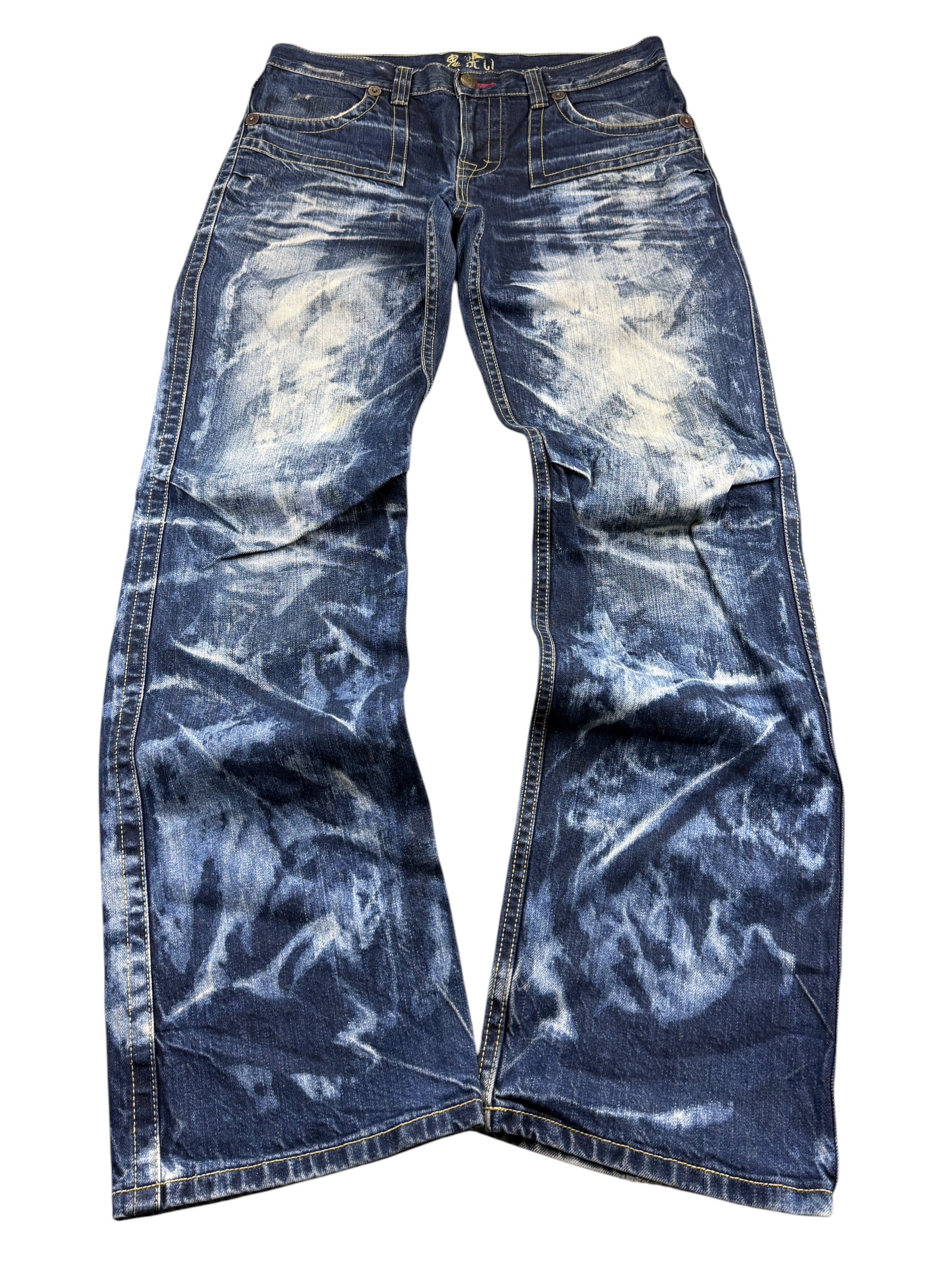 Ultra washed Straight Jeans (L)
