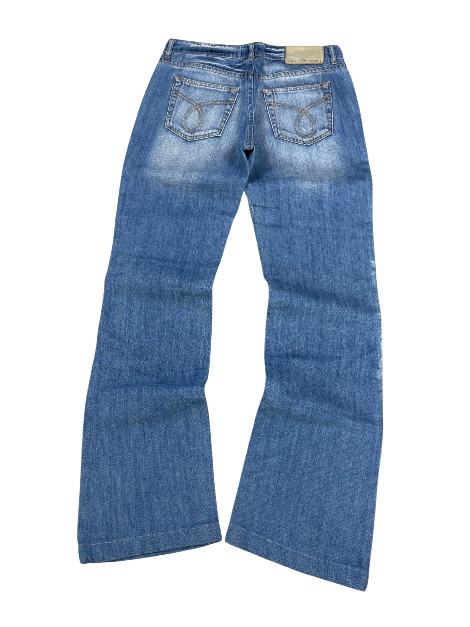 Vintage washed straight Jeans *CK (XS)