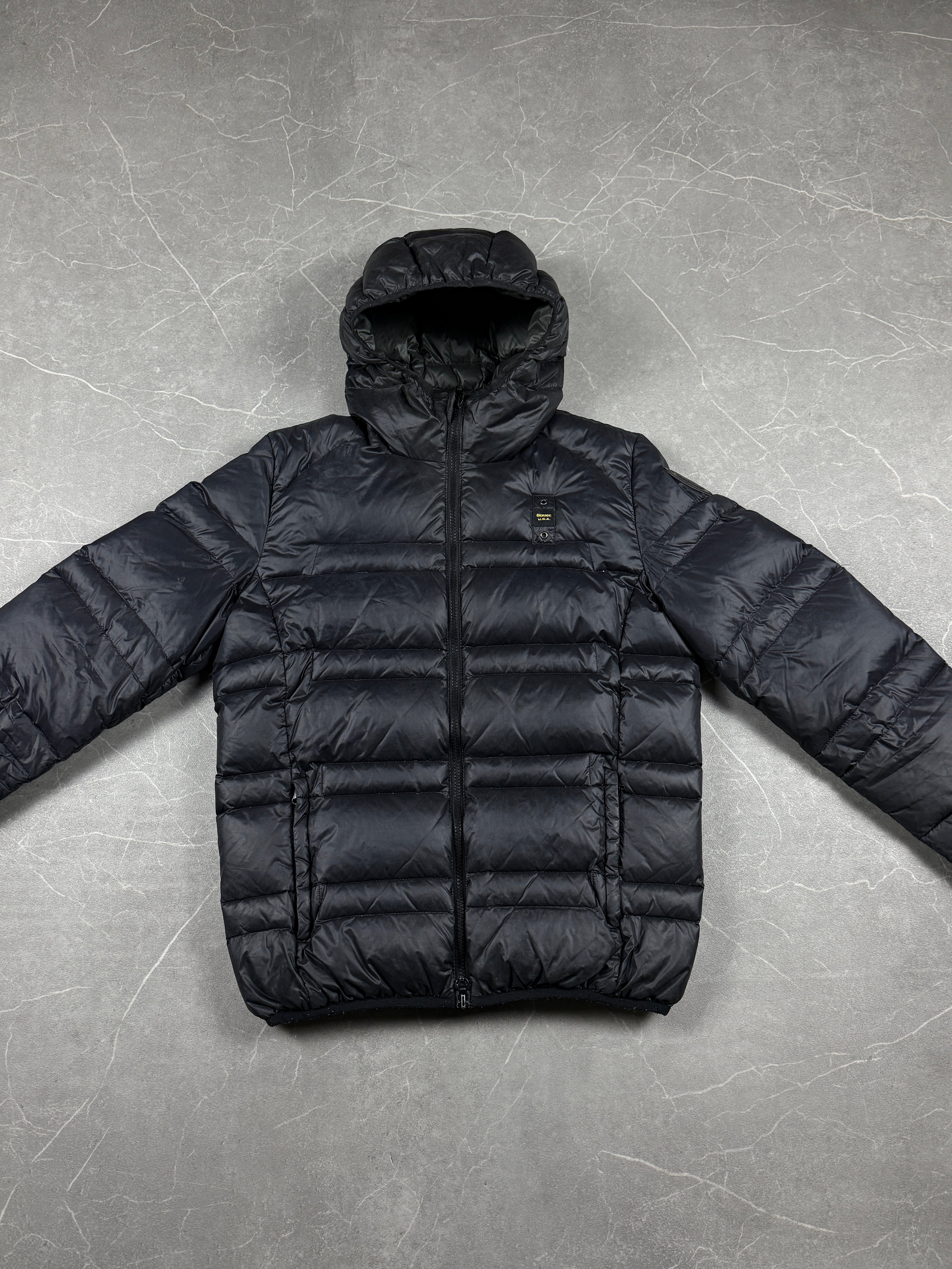 Blauer Puffer Jacke (S)