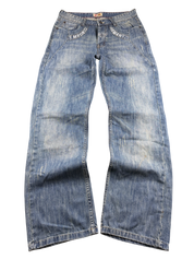 Armani vintage washed Big Logo Bootcut Jeans (L)