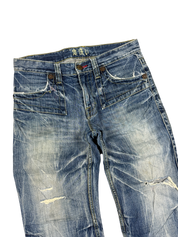 Crazy Washed Straight Jeans (S)