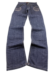 Versace vintage Big Logo Straight Jeans (XS)