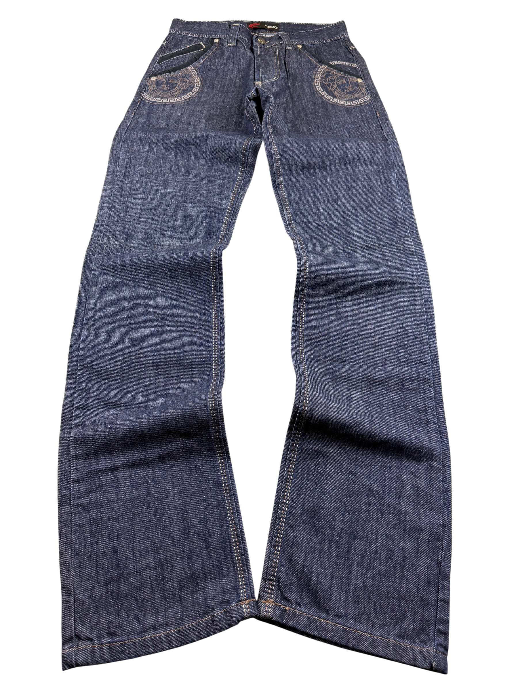 Versace vintage Big Logo Straight Jeans (XS)