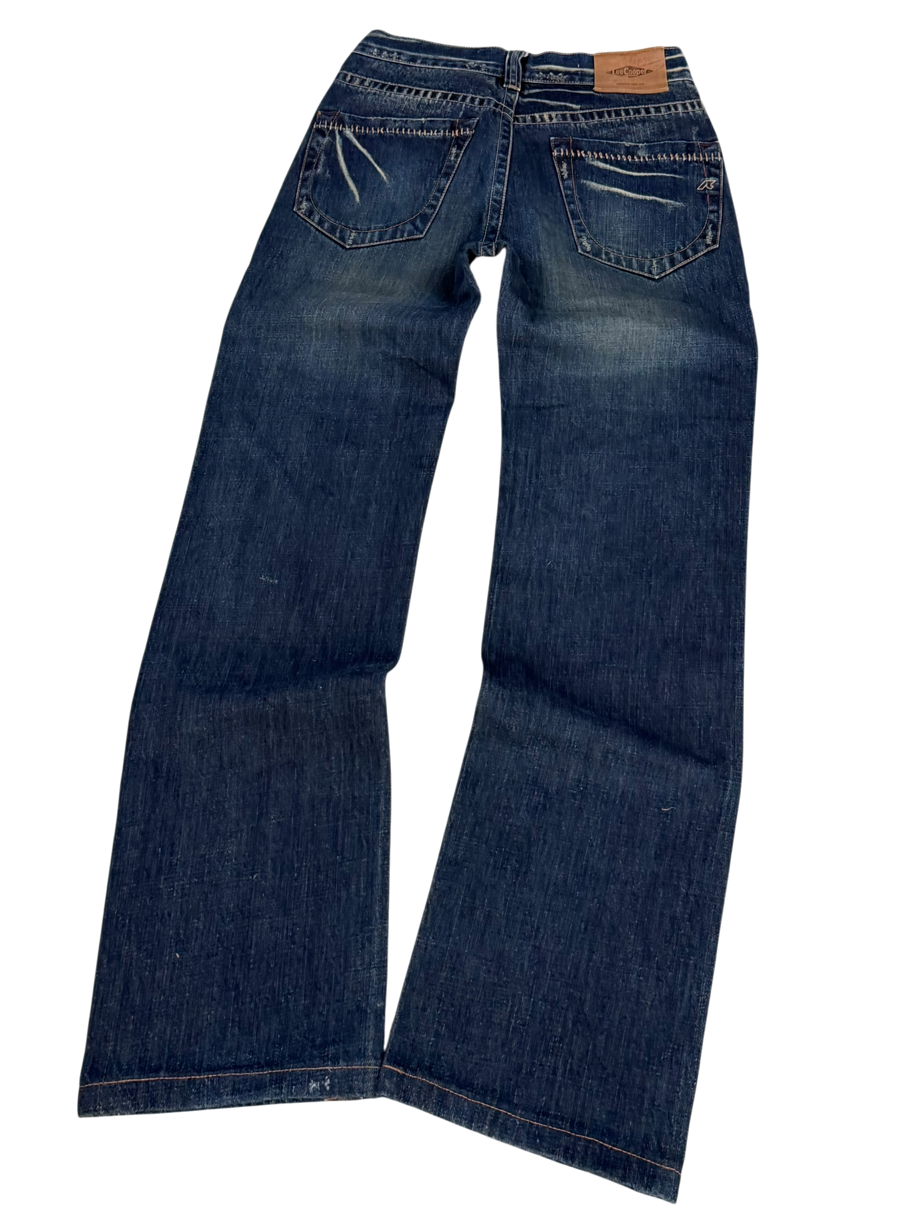 Washed Straight Jeans (XS)