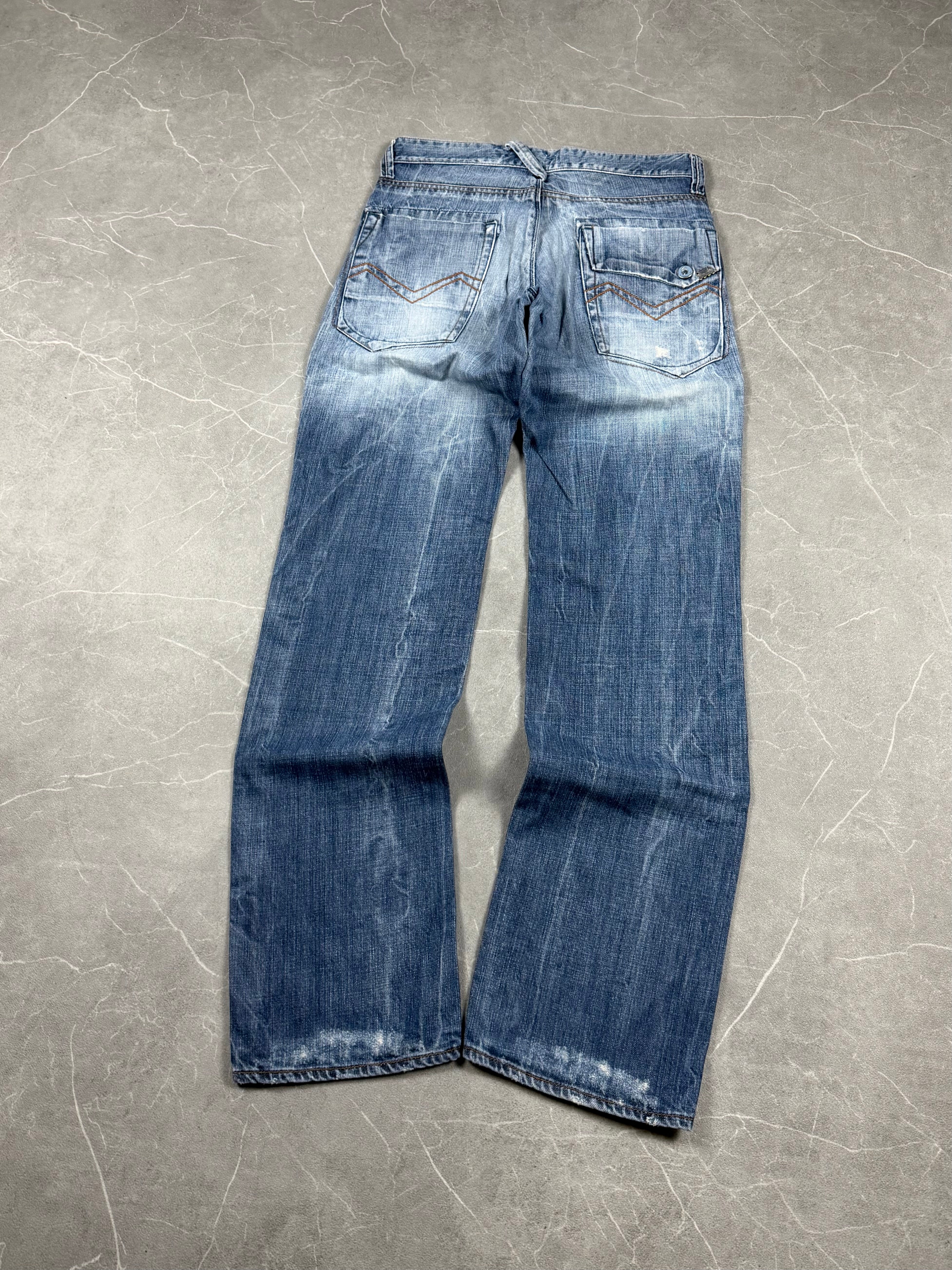 Vintage washed Straight Jeans (S-M)