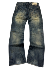 Crazy Sandwashed Straight Jeans (S-M)