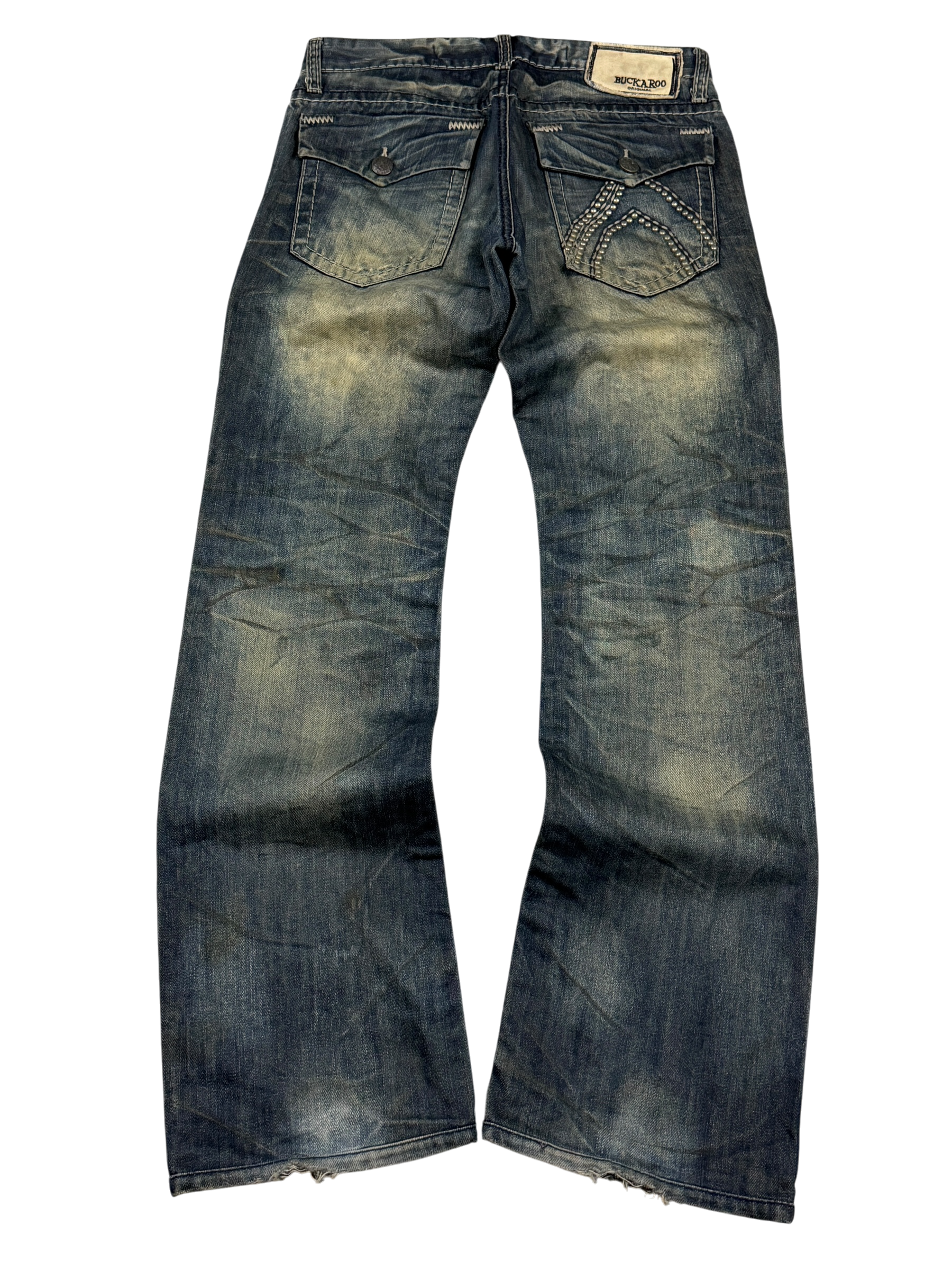Crazy Sandwashed Straight Jeans (S-M)