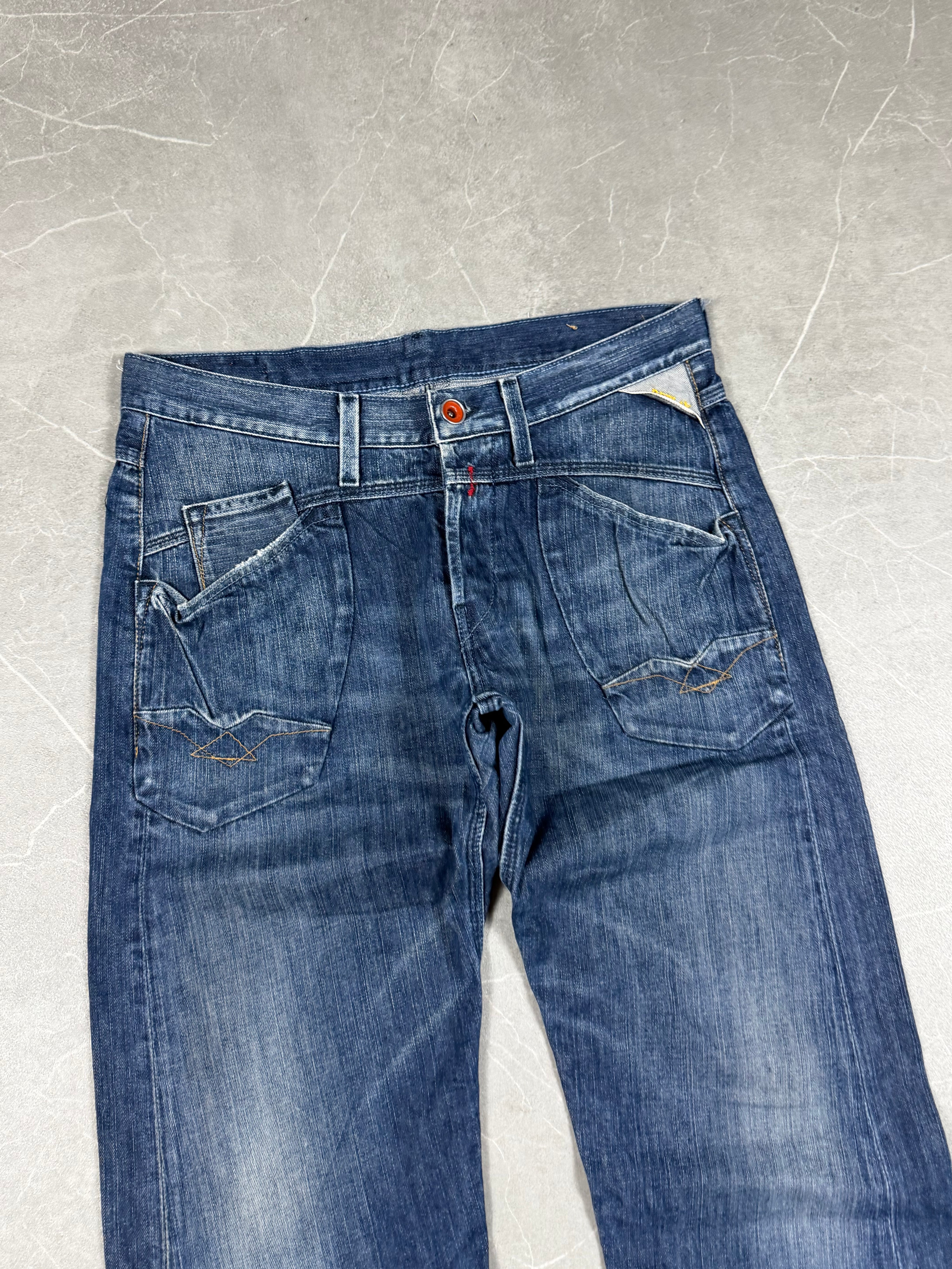 Replay Big Logo Bootcut Jeans (M)