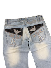 Armani vintage Big Logo Straight Jeans (M)