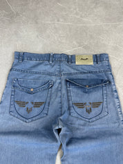 Armani Logo Baggy Jeans (S)