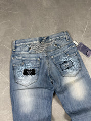Armani washed Big Logo Jeans (XS)