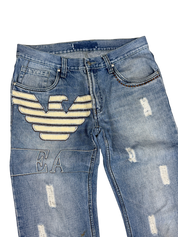 Armani vintage Big Logo Bootcut Jeans (M)