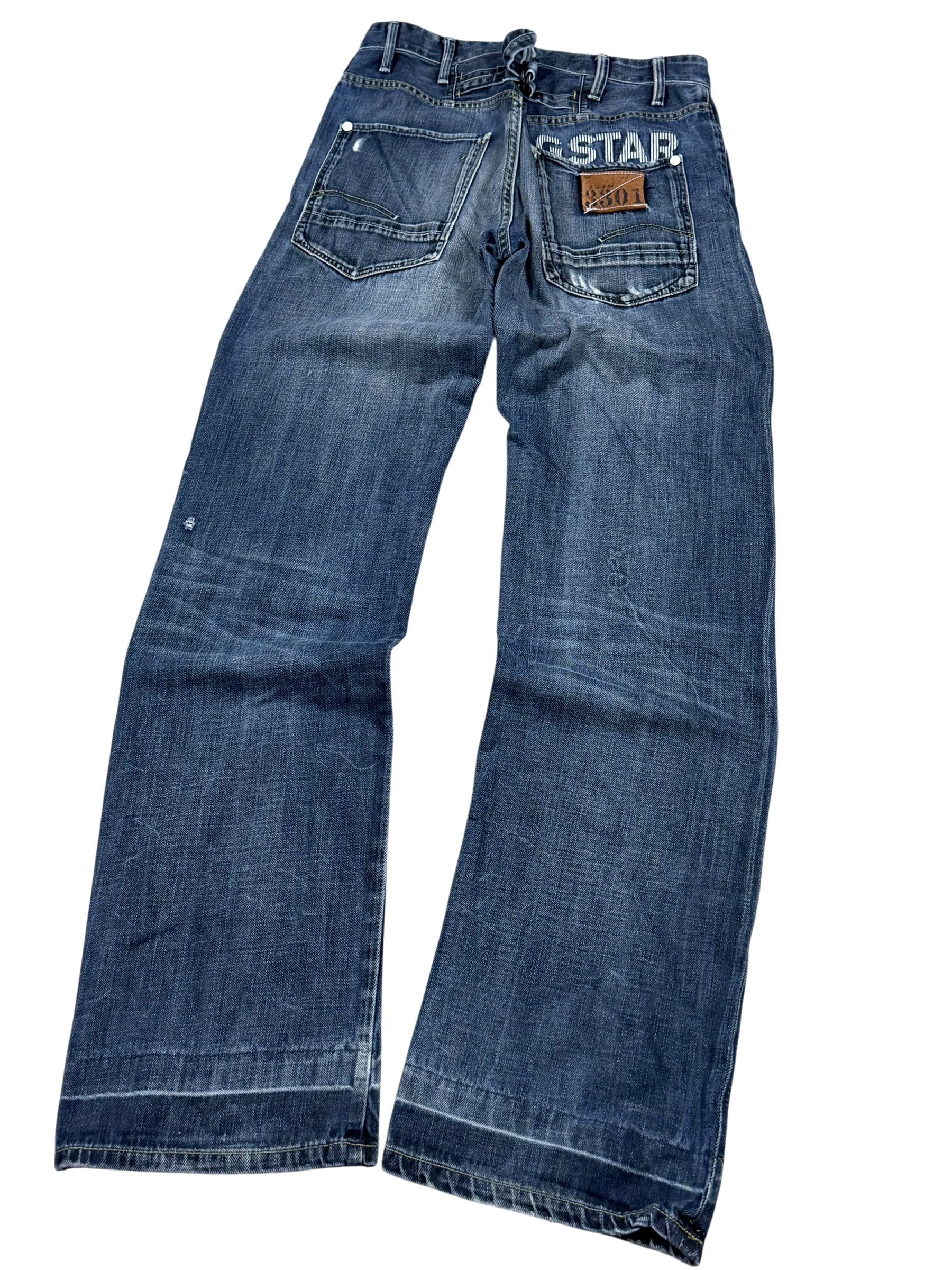 G-Star Logo Straight-Fit Jeans (XS)