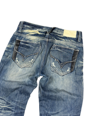 Ultra Washed Straight-Fit Jeans (S-M)